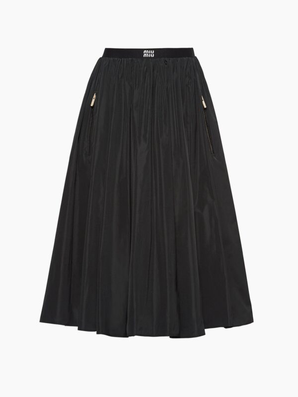 FULL TECHNICAL SILK SKIRT