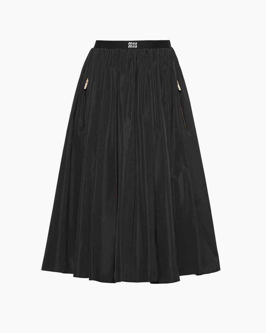 FULL TECHNICAL SILK SKIRT