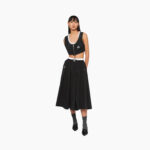 FULL TECHNICAL SILK SKIRT