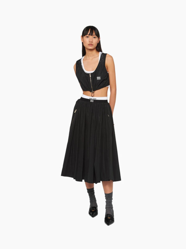 FULL TECHNICAL SILK SKIRT