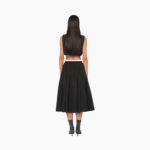 FULL TECHNICAL SILK SKIRT