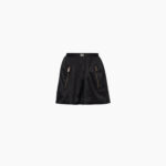 TECHNICAL SILK MINI SKIRT