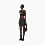 TECHNICAL SILK MINI SKIRT