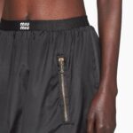 TECHNICAL SILK MINI SKIRT