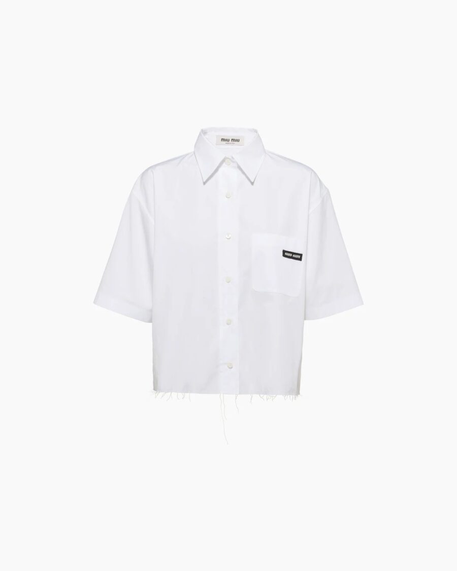 POPLIN CROPPED SHIRT