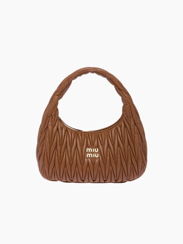 MIU WANDER MATELASSÉ NAPPA LEATHER BAG