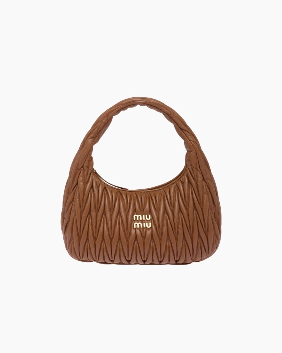 MIU WANDER MATELASSÉ NAPPA LEATHER BAG