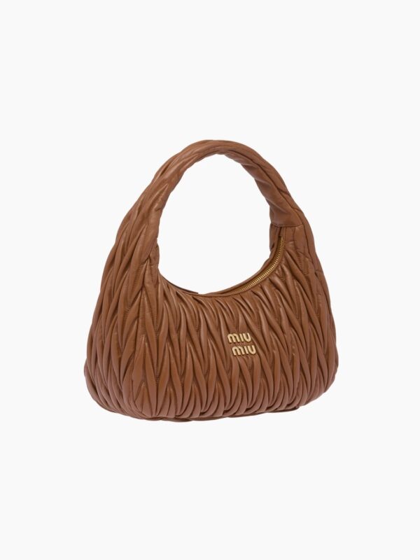 MIU WANDER MATELASSÉ NAPPA LEATHER BAG
