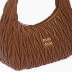 MIU WANDER MATELASSÉ NAPPA LEATHER BAG