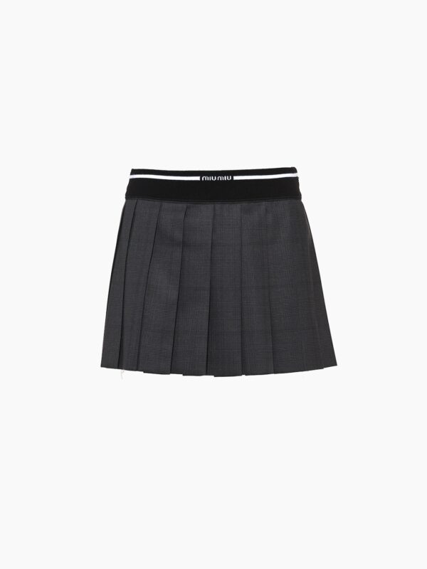 GLEN PLAID MINI SKIRT