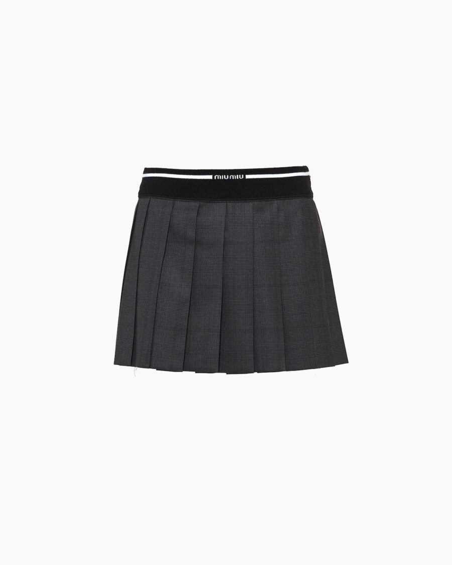 GLEN PLAID MINI SKIRT