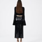 BELL SLEEVE JERSEY CROP TOP