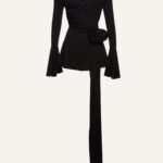 OFF THE SHOULDER BELL SLEEVES MINI DRESS