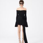 OFF THE SHOULDER BELL SLEEVES MINI DRESS
