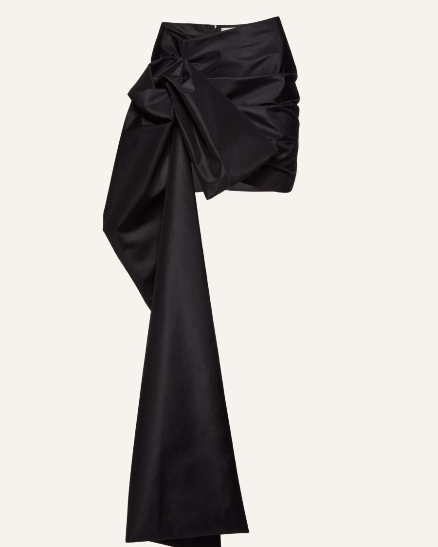 DRAPED MINI SKIRT