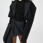 DRAPED MINI SKIRT