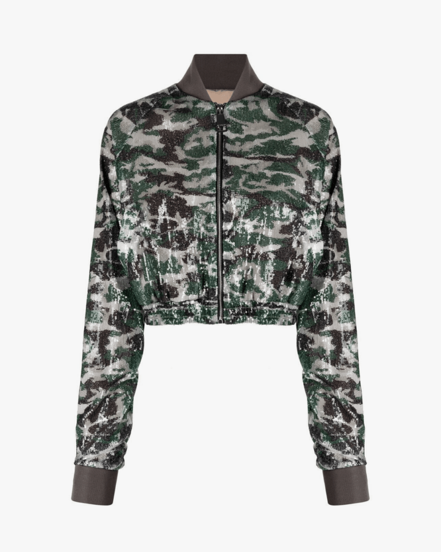 SEQUINED BOMBER JACKET