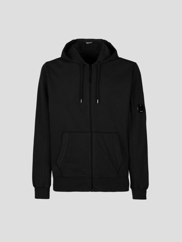LIGHT FLEECE ZIPPED HOODIE