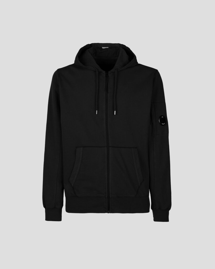 LIGHT FLEECE ZIPPED HOODIE
