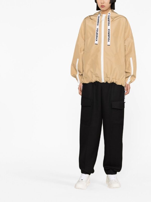 LOGO TAPE HOODED WINDBREAKER