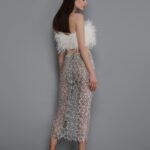 COCO SILVER MIDI SKIRT