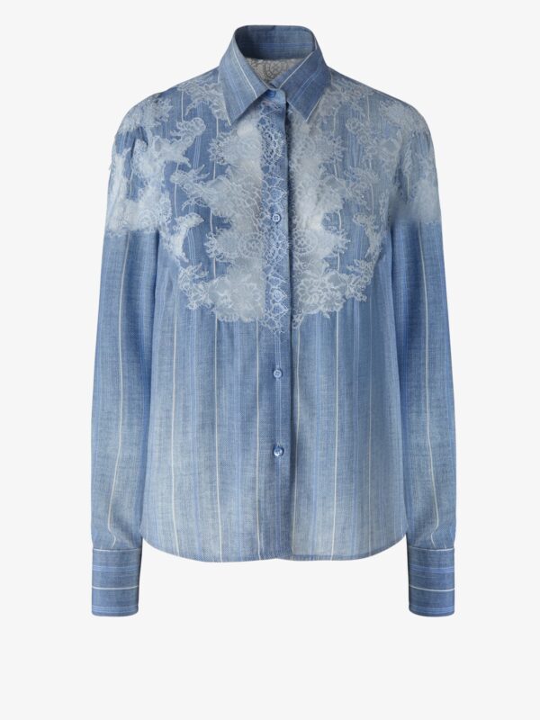LACED MAROCAIN SHIRT