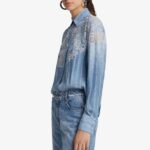LACED MAROCAIN SHIRT