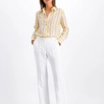 REGINA BAYADERE STRAW SHIRT