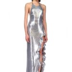 SEQUIN RUFFLE GOWN
