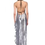 SEQUIN RUFFLE GOWN