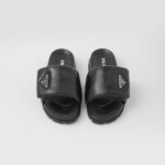 PADDED NAPPA LEATHER SLIDES