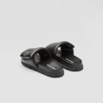PADDED NAPPA LEATHER SLIDES