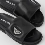 PADDED NAPPA LEATHER SLIDES