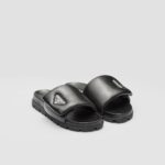 PADDED NAPPA LEATHER SLIDES