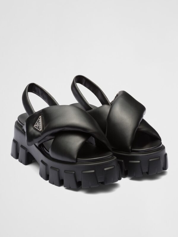 MONOLITH PADDED NAPPA LEATHER SANDALS