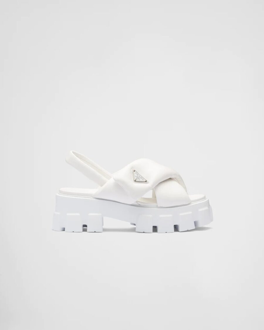 MONOLITH PADDED NAPPA LEATHER SANDALS