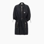 TECHNICAL SILK MINI DRESS