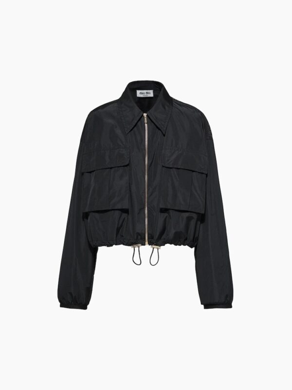 TECHNICAL SILK BLOUSON JACKET