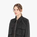 TECHNICAL SILK BLOUSON JACKET