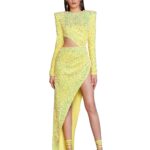RICKY SEQUIN NEON GOWN