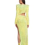 RICKY SEQUIN NEON GOWN