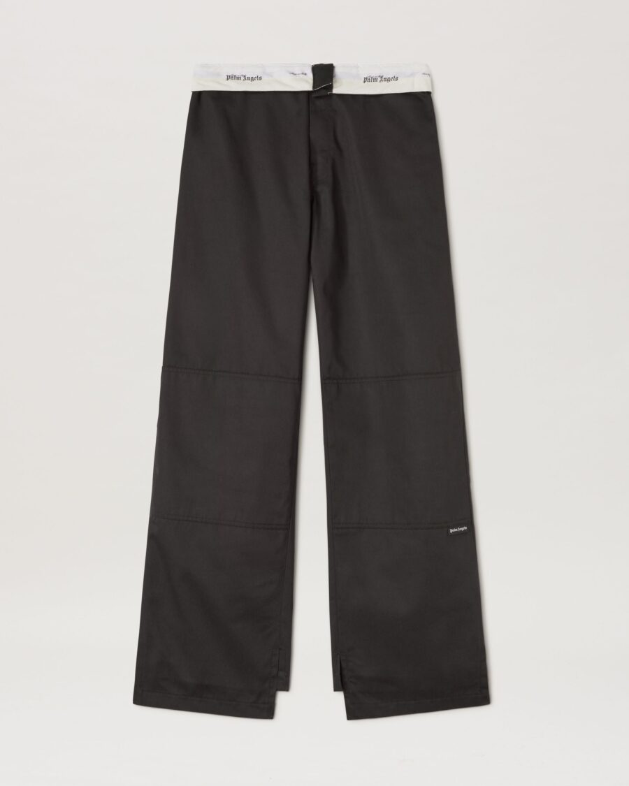 REVERSED WAISTBAND CHINO PANTS