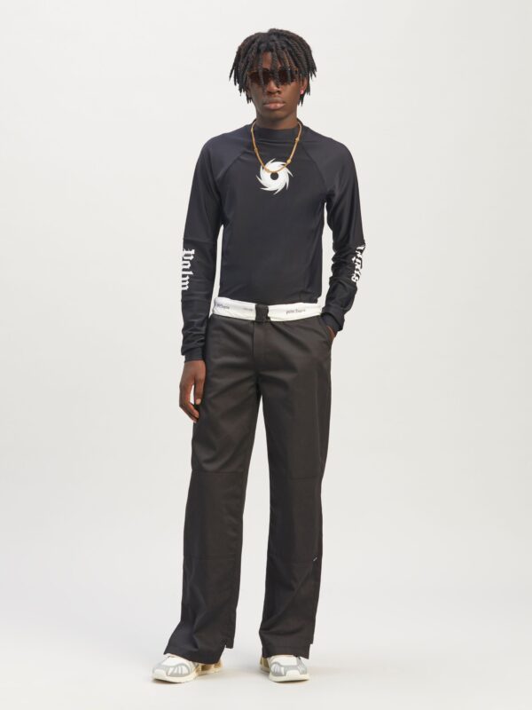 REVERSED WAISTBAND CHINO PANTS