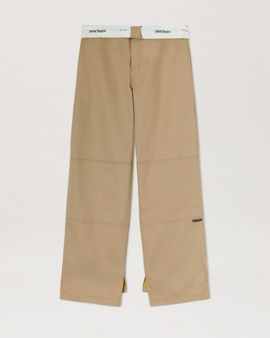 REVERSED WAISTBAND CHINO PANTS