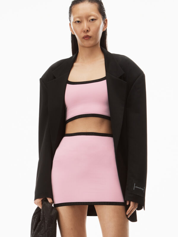CRYSTAL TRIM MINI SKIRT