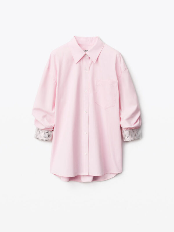 CRYSTAL CUFF BUTTON DOWN SHIRT