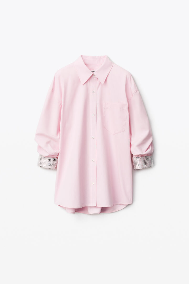CRYSTAL CUFF BUTTON DOWN SHIRT