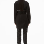 ELASTIC WAIST POPLIN DRESS