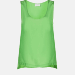 SLEEVELESS SILK TOP