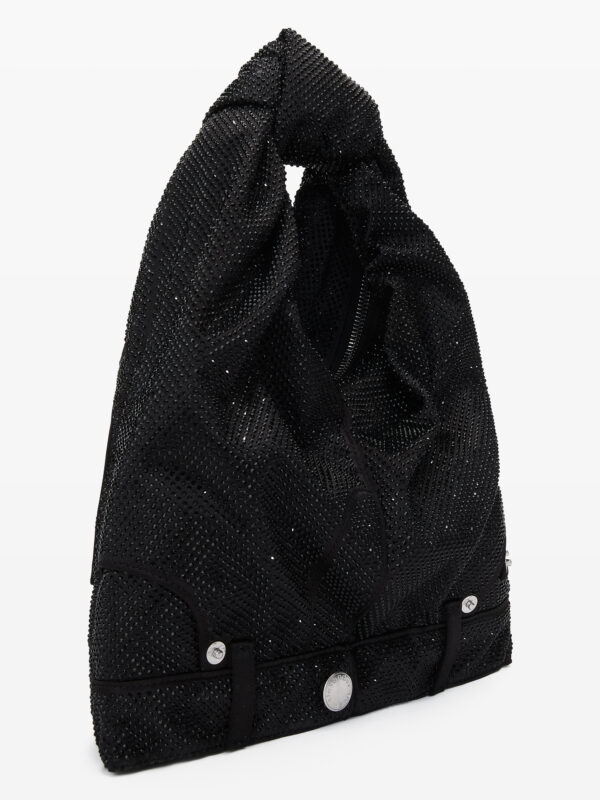 MINI HOBO JEANS BAG IN CRYSTAL SATIN